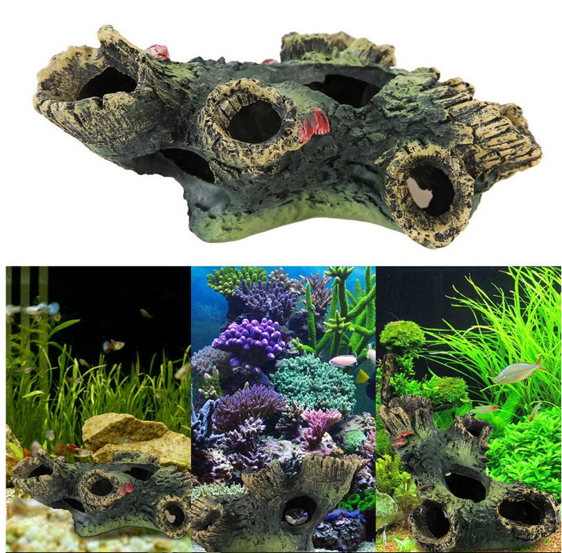 Fish tank log decoration